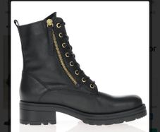 Women Gabor Leather Ankle Boots - UK 5.5 / 25cm - Black Gold - BNWT RRP 140