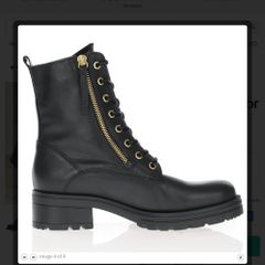 Women Gabor Leather Ankle Boots - UK 5.5 / 25cm - Black Gold - BNWT RRP 140
