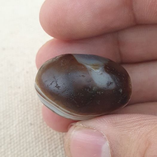 Natural Suliemani Eye Vintage Agate Bead Amulet