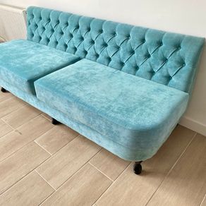 Turquoise Blue Designer Sofa