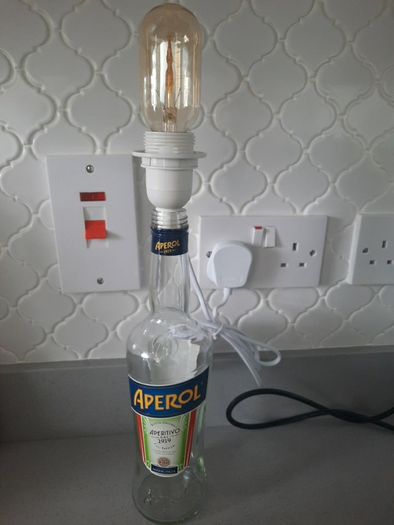 Aperol Spritz Bottle Lamp