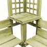 Corner Pergola with Bench Impregnated Pinewood Image 3
