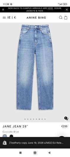 Anine Bing ladies jeans