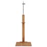 Garden Shower 75x75x210 cm Solid Teak Wood Image 5