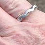 Modernist Serpent Irish Sterling Silver Ring Image 4