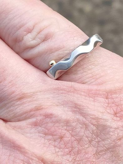 Modernist Serpent Irish Sterling Silver Ring