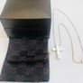 Genuine Gucci 925 Silver Cross Pendant & Chain Image 3
