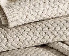 throw knitted