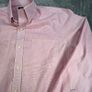 LAUREN RALPH LAUREN Fitted Non Iron Mens Shirt Pink Striped Long Sleeve 15.5 E39 Image 4