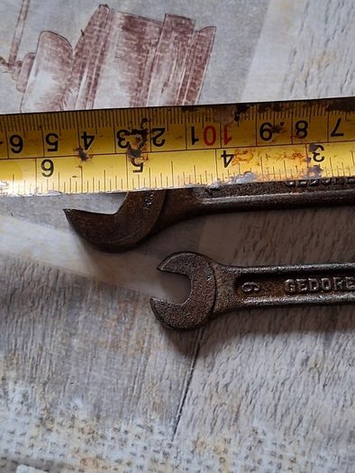 2 Antique Gedore double-sided open-ended Germany spanners, Postage Available or Collection