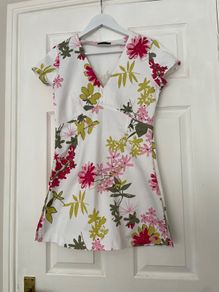Vintage CCDK Tunic Style Floral Pattern Top - Size 12