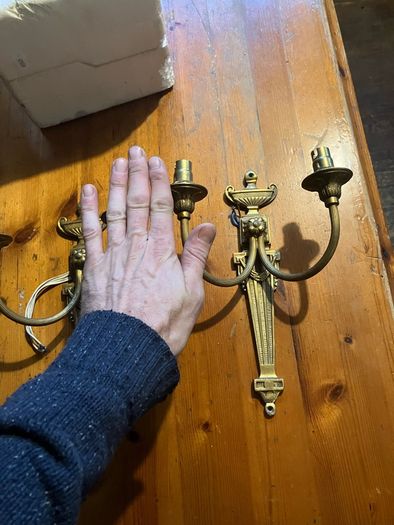 brass wall lights