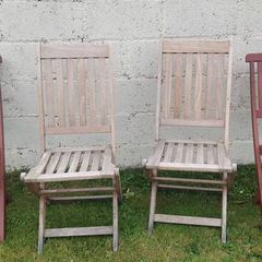 Deck chairs.