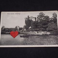 Ireland Postcard : Ross Castle , Killarney , Co. Kerry - Black and White Postcard - 1920s