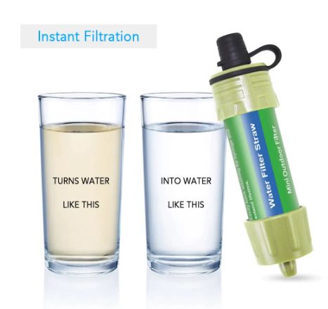 Water Filtration System Water Purifier for Emergency Preparedness Camping Traveling