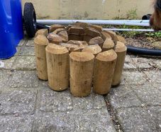 FREE Wooden Log Edging