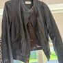 real brown leather biker jacket Image 3