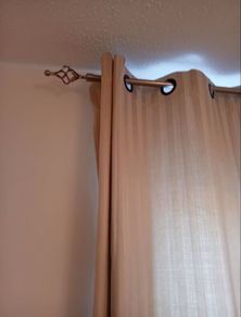 Curtains beige striped 225cm x 230cm