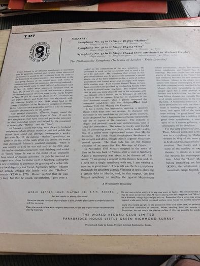 Mozart Vinyl Lps