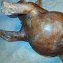 Hardwood Handcarved Pig Image 10
