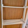 White Wooden Ladder Bookshelf / Leaning Wall Shelves 5 Tier Image 4