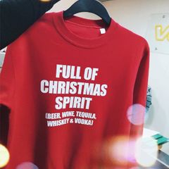 Funny Christmas jumper full of Christmas spirit