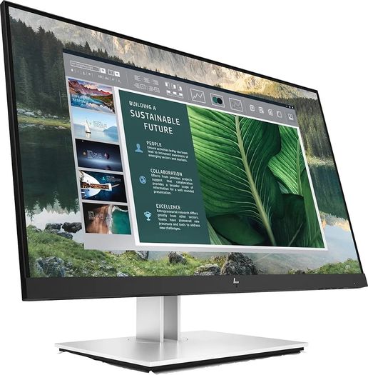 HP E24u G4 - E-Series - LED monitor - 24" (23.8" viewable) - 1920 x 1080 Full HD (1080p) @ 60 Hz - IPS - 5 ms - HDMI, DisplayPort, USB-C - sparkling black