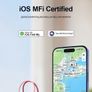 4PCS Smart Wireless Anti-Lost Tracker, Item Locator with Anti-Loss Alarm for Keys Wallet Luggage Pet Dogs, Compatible with Find My IOS Solely (Compatible with Apple iPhone Only) Image 3