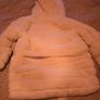Benetton white fake fur hooded coat, 8-9 years Image 9
