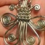 Mid Century Sterling Silver,Amber,Agate and Spinel Necklace Image 8