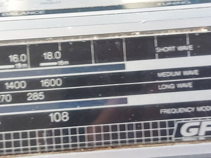 Vintage SHARP Stereo Radio Cassette Recorder, Model GF-4343E(S), Radio works great, Tape Deck does not play tapes. Excellent Volume