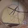 Large Vintage Lampshade 1940 50s Floral 20 inch Image 3