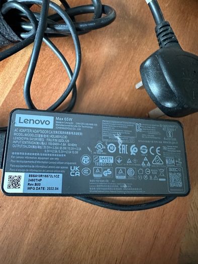 Lenovo laptop charger 65W