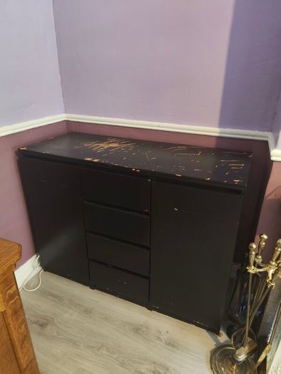 Black Painted Sideboard