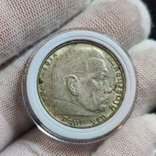 2 Reichsmark 1938 B Vienna WW2 Silver Coin third Reich
