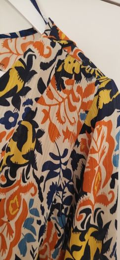 ENCUENTRO multi colour layered with gold metallic threading Sz M (Fit 12-14UK)