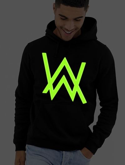Alan Walker hoodie glow in the dark logo hoodie Alan walker dj hoodie jumper