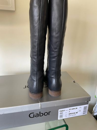 Gabor navy knee high boots