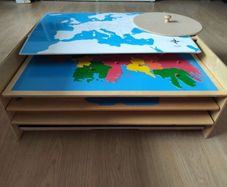 Montessori Lisheen maps and cabinet