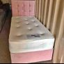 Brand New Stylish single Divan Beds.. Multiple Options Of Headboards. Tufted Memory Foam Mattresses Available. Drawers Storage Available Image 7