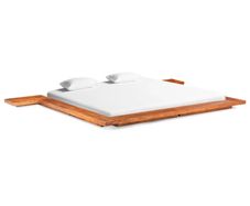 Japanese Futon Bed Frame Solid Acacia Wood 200x200 cm