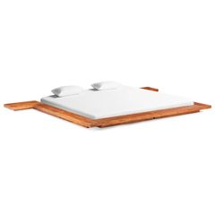 Japanese Futon Bed Frame Solid Acacia Wood 200x200 cm