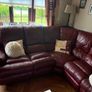 Leather Corner Sofa and Armchair Image 3