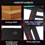 Gaming PC Table desk With LED lights Image 5