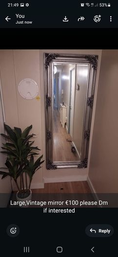 Large Vintage Mirror