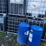 IBC tanks and blue barrels Image 2