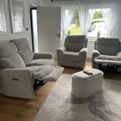 Electric sofa and 2 armchairs