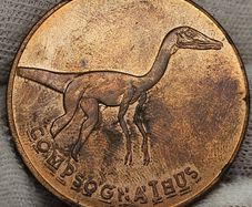 Tetley The Lost World Jurassic Park Compsognatus Crown Sized Coin