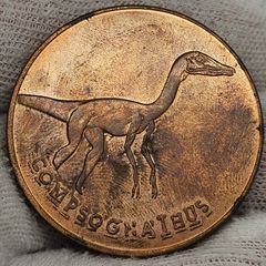 Tetley The Lost World Jurassic Park Compsognatus Crown Sized Coin