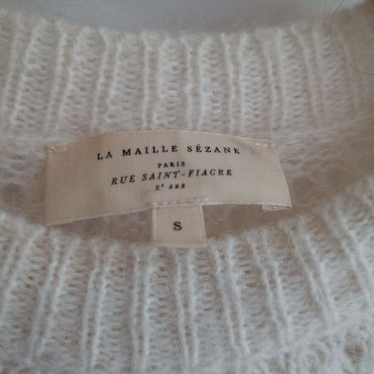 Earlier Sezane La Maille Paris Mohair & Merino Wool Jumper